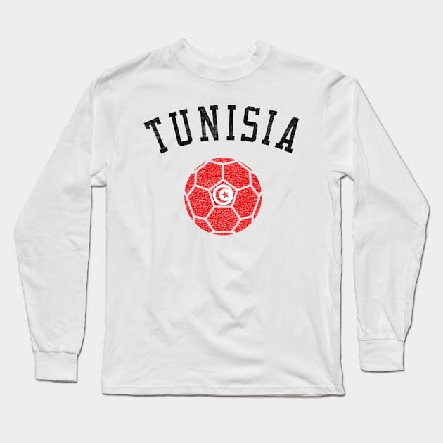 Tunisia Soccer Team Heritage Flag Long Sleeve T-Shirt by ryanjaycruz